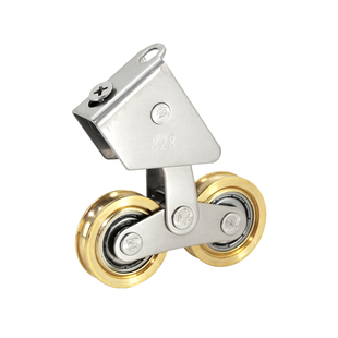 4个装828型老式铝合金门窗滑轮玻璃门落地窗配件推拉窗户轨道滚轮