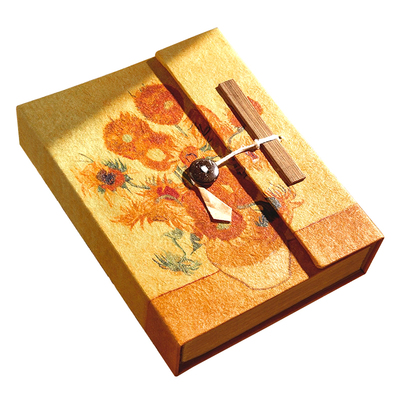 正版尼泊尔手工本现货diy素材材料包全套复古高颜值网红手账本空白植物手工礼物送男友生日礼物笔记本包装盒