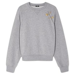 【季末优惠】VERSACE/范思哲 女士Safety Pin羊绒混纺运动衫