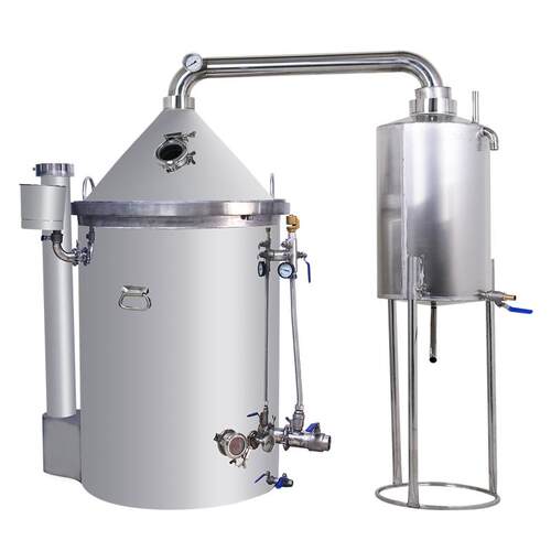 商用大型酿酒设备白酒蒸酒器蒸汽电热双层不焦锅烧气柴火烤酒酿哥