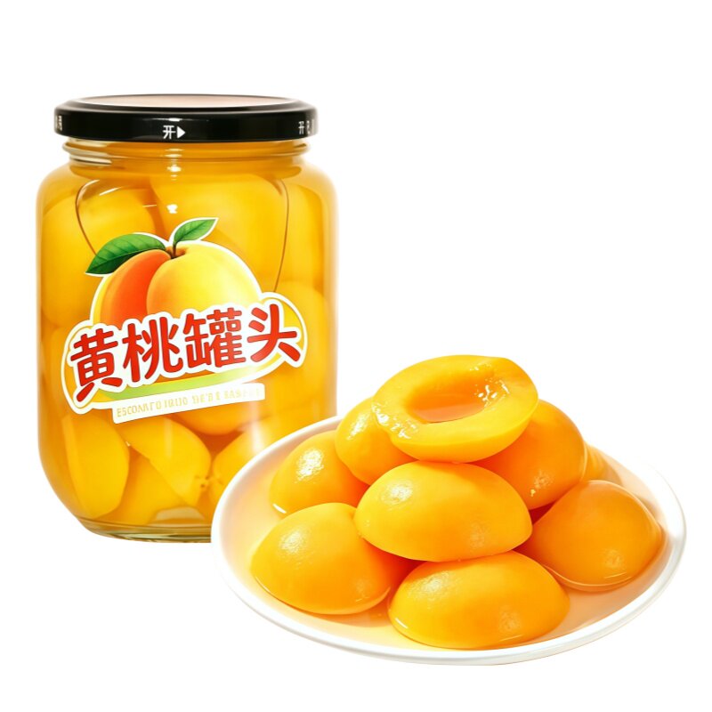 水果黄桃罐头510g平邑新鲜糖水美味好吃即食网红休闲零食整箱