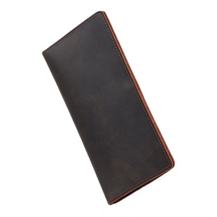 鹿师傅头层牛皮长款钱包男款真皮2026新款复古高级感钱包卡包一体