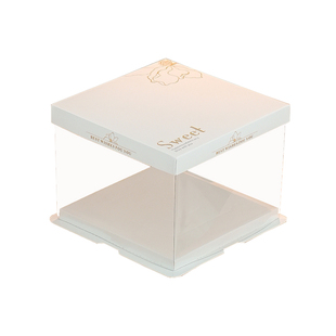 网红透明生日蛋糕盒子包装盒4四寸6六寸8八寸10十12寸单双层加高