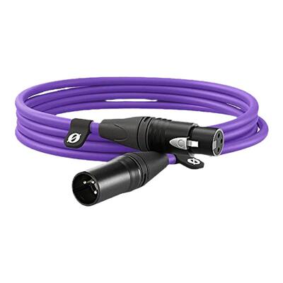 【日本直邮】Rode罗德 麦克风电缆 优质XLR电缆‎ 3m 紫色 XLR3M-P