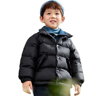 巴拉巴拉男童羽绒服宝宝韩版加厚外套冬装新款童装儿童洋气牛仔潮