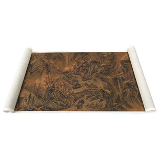 南朝宋 陆探微 五岳图名山大川风景绘画古山水画国画高清微喷复制