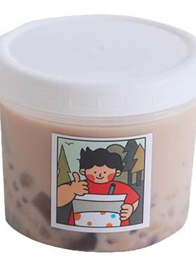 隔夜燕麦杯烧仙草罐子400布丁杯