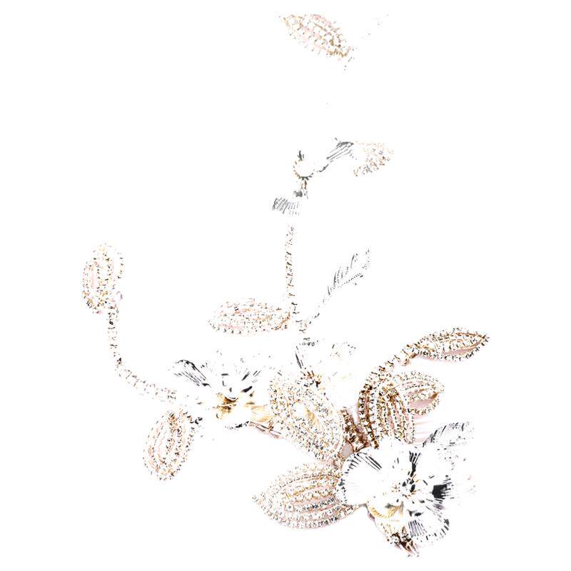 缠绕花朵复古仙女水钻造型发饰