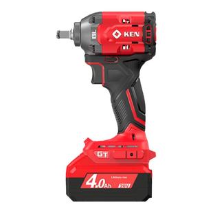 KEN锐奇锂电无刷冲击扳手架子工汽修木工大扭力充电电动风炮7520