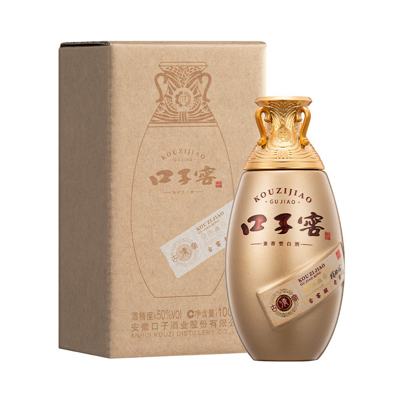 口子窖古窖清小酒50度100mL*1瓶 安徽兼香型白酒 官方旗舰店