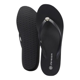 高级感橡胶高跟人字拖女士海边度假增高8cm夹脚坡跟沙滩拖鞋外穿