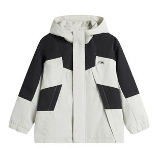 李宁儿童冲锋外套三合一运动风衣24秋冬款男女大童加厚保暖防风衣