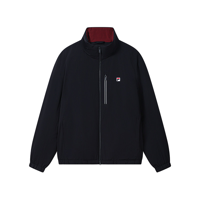 斐乐简洁立领保暖棉服
