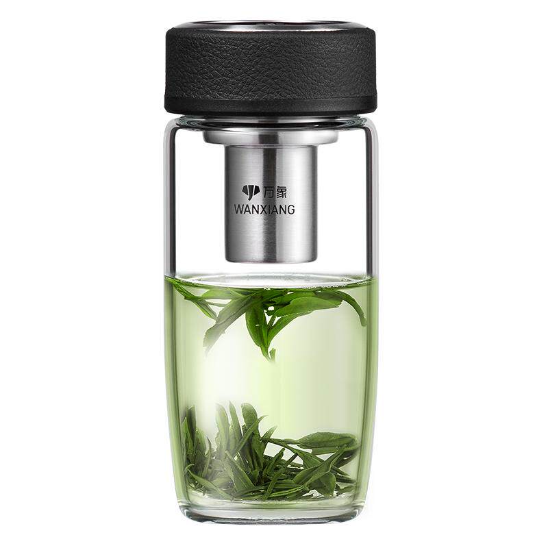 加厚办公室水杯万象玻璃泡茶杯
