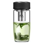 万象单层玻璃杯子女士加厚泡茶杯家用商务办公时尚曲线大肚水杯