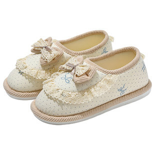 月子鞋夏秋季薄款12月份室内家居防滑透气孕妇产妇保暖包跟棉拖鞋