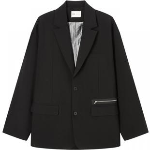 RS流石男装时尚休闲西服2026新款春秋简约高端小西装舒适西便外套