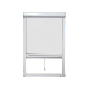 定制隐形纱窗卷帘纱窗防蚊卷筒式上下拉铝合金带缓冲器防风款纱窗