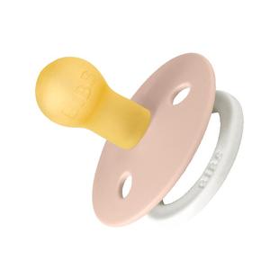 丹麦Bibs婴儿宝宝安抚奶嘴0到6个月防胀气圆形乳胶夜光-色彩系列