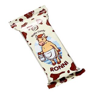 进口整箱俄罗斯原装konti康吉牌巧克力味大牛威化饼独立包装4000g