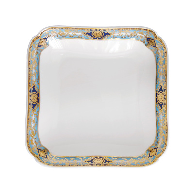 7英寸小盘子骨碟会所方形浮雕