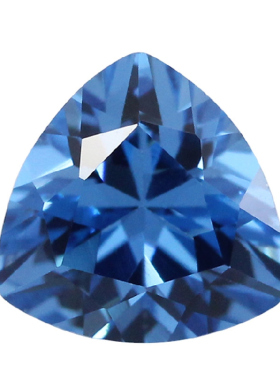 119#合成蓝尖晶组合 蓝色尖晶石可蜡镶镶嵌裸石梧州人造宝石主钻