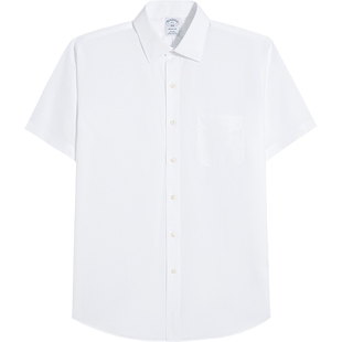 [易打理]Brooks Brothers/布克兄弟男士春夏新纯棉正装短袖衬衫