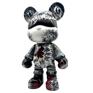 32CM流体熊存钱罐纯手工成品暴力熊同款摆件客厅玄关乔迁生日礼物