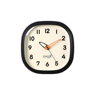 客厅挂钟2025新款方形时钟现代静音免打孔挂墙钟表高级感轻奢家用
