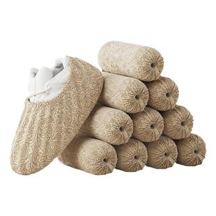 百草园一次性鞋套室内家用无纺布待客成人学生机房用脚套透气防尘