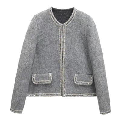 GOLDEN BARRY金和百瑞冬季【经典小香风】羊驼毛云朵外套124102