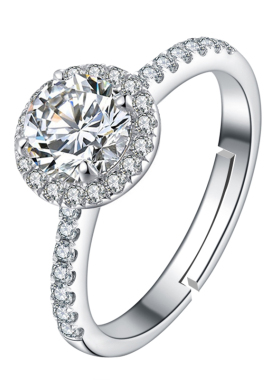 鸽子蛋钻戒婚礼求婚仿真婚戒