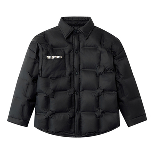 童装男童羽绒服冬装90白鸭绒儿童保暖翻领外套中大童冬季洋气男孩