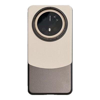 华为mate70pro拼接素皮简约外壳