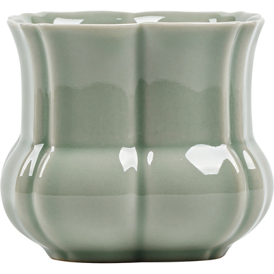 寻心蕉月色丁香建水小号杯洗陶瓷