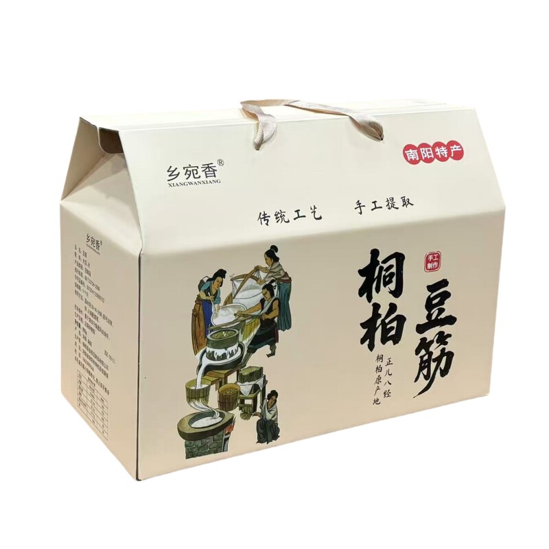 乡宛香南阳特产桐柏豆筋礼盒装