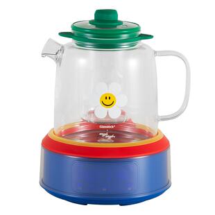 Glasslock&WiggleWiggle联名养生壶家用办公室全玻璃花茶壶煮茶器