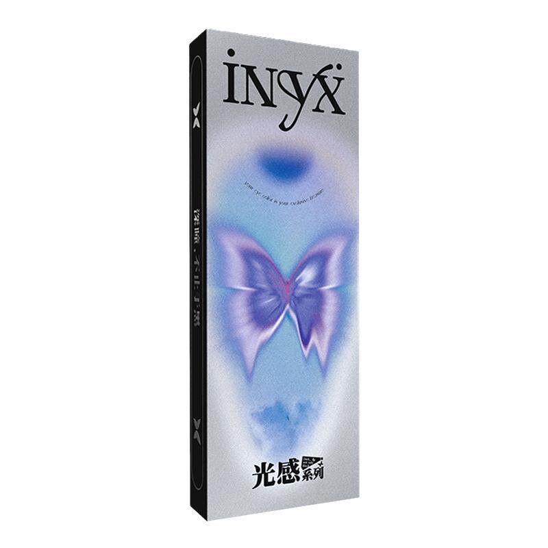 新品】iNYX光感日抛美瞳自然显色大小直径彩色隐形眼镜10片旗舰店