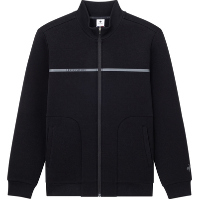 乐卡克男子立领拉链开衫外套