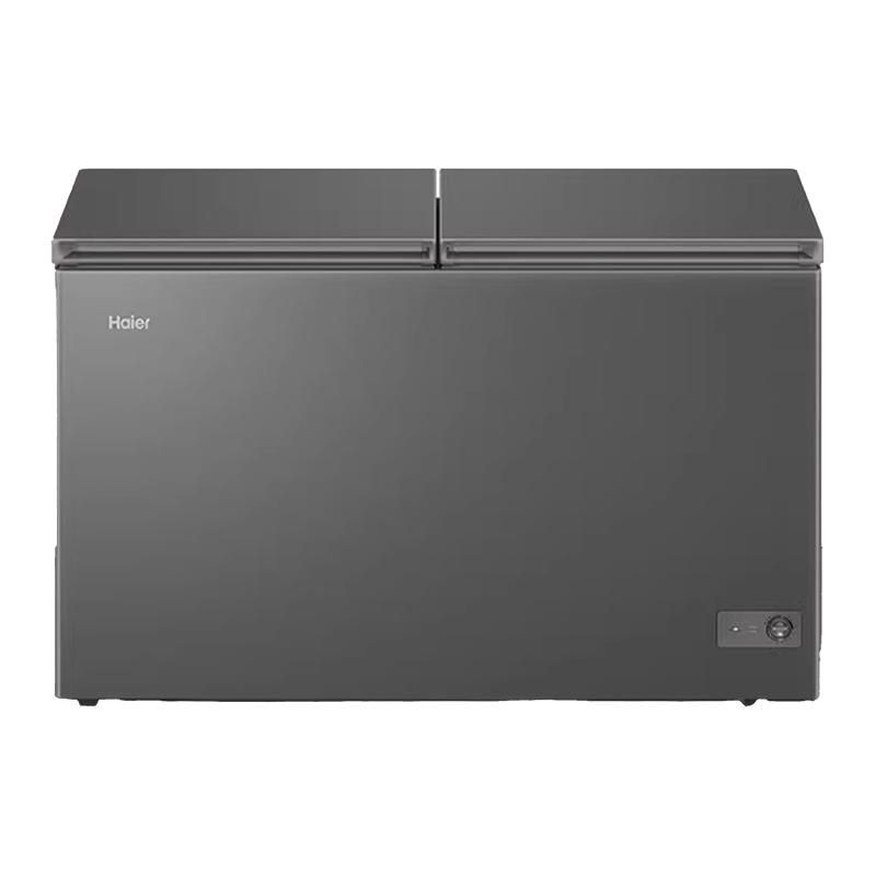 A海尔冰柜双温双箱365/293/216升大容量卧式家用商用冷柜双门冰箱