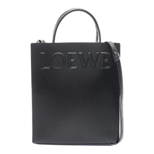 中古Loewe罗意威女包A级95新Tote Bag托特包牛皮托特包黑色