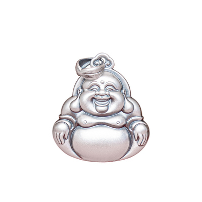 木村银匠男女纯银复古吊坠实心