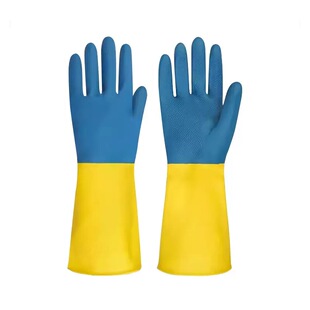 养蜂专用橡胶手套耐磨防蜂手套收蜂取蜜防护用品防水防蛰防刺加长