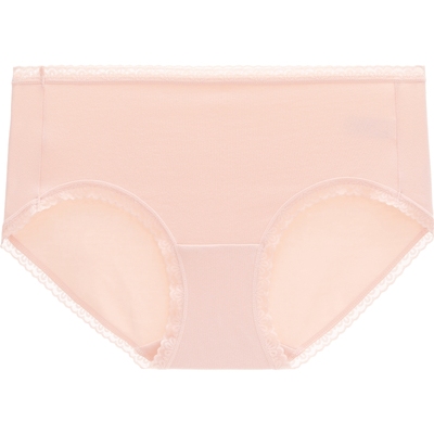 领券拍3条147元 安莉芳柔贴裤棉质中腰三角裤女士无痕内裤EPW0294