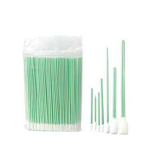 无尘净化棉签擦拭棒吸水工业手机维修喷头镜头海棉棒扁尖头清洁棒