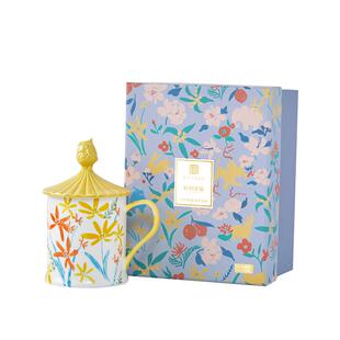 JOYYE卓艺釉下手绘故宫文创马克杯女杯子陶瓷杯情侣送礼礼盒带盖