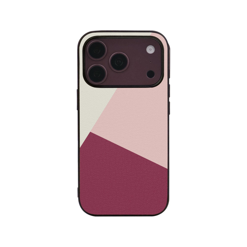 里面LM|专属定制勃艮第酒红系列手机壳适用iPhone18proMax华为mate80pro气质百搭精致不撞款真皮软壳情侣