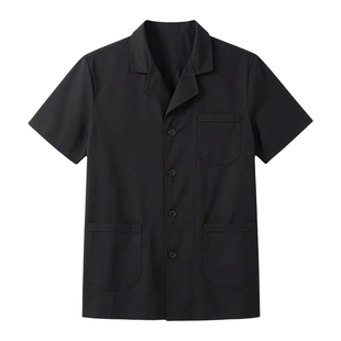 高级感西服领厨师服短袖定制高端酒店会所厨师长工作服厨衣2026款