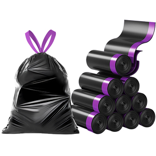 垃圾袋家用加厚免撕抽绳手提式厨房大号清洁袋学生宿舍专用塑料袋