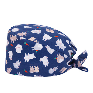 南欧鱼手术帽子医生护士口腔纯棉印花女整形工作帽月子帽葫芦帽男